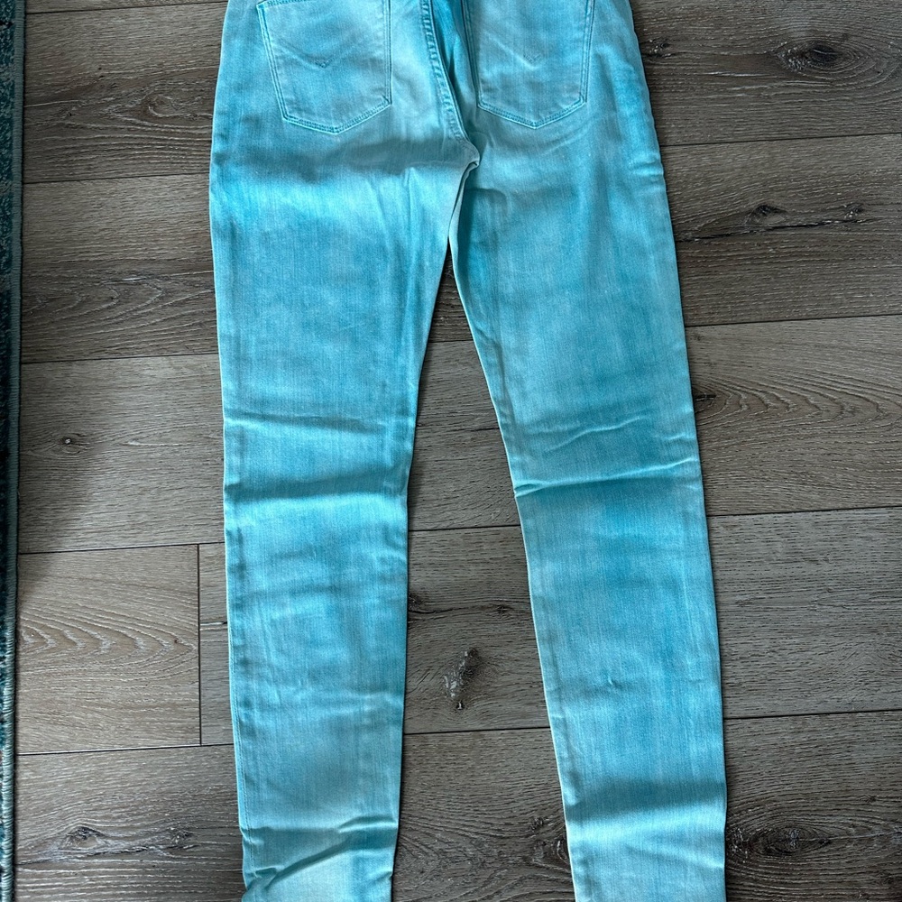 Hudson Jeans Turquoise Blue Skinny Denim - Picture 2 of 4